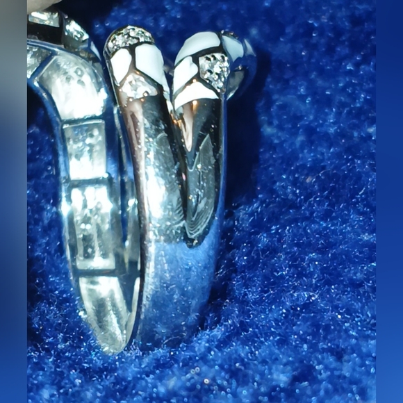NWT Marla Jade White Serpent Ring Wrap Around. Size 8 - Picture 7 of 8